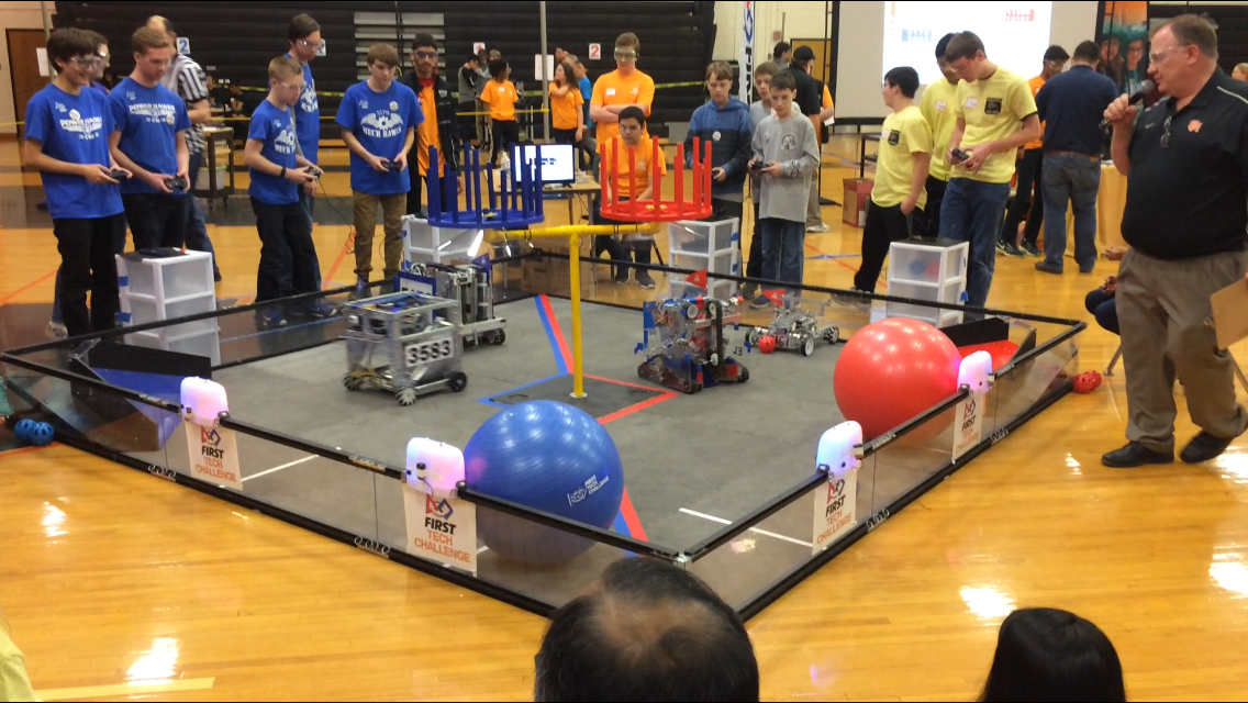 Telophase Cheers for Local High School Robotics Club