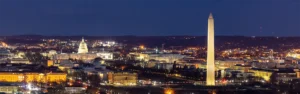 Washington DC skyline and Capitol building